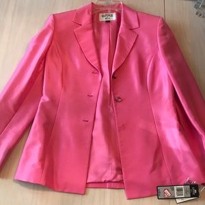 Kasper Hot Pink Suit Jacket/Blazer